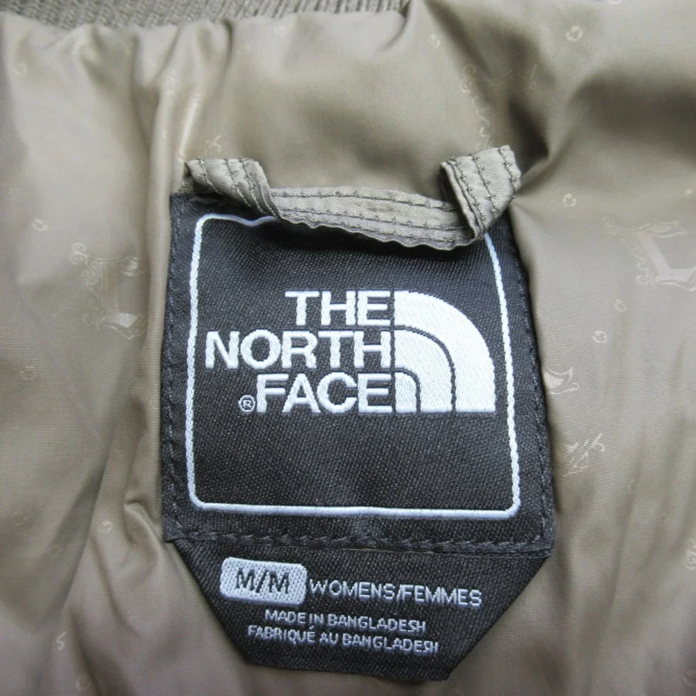 The North Face Down Jacket Womens Medium Green 600 Insulated Quilted Puff THICK - Picture 4 of 14